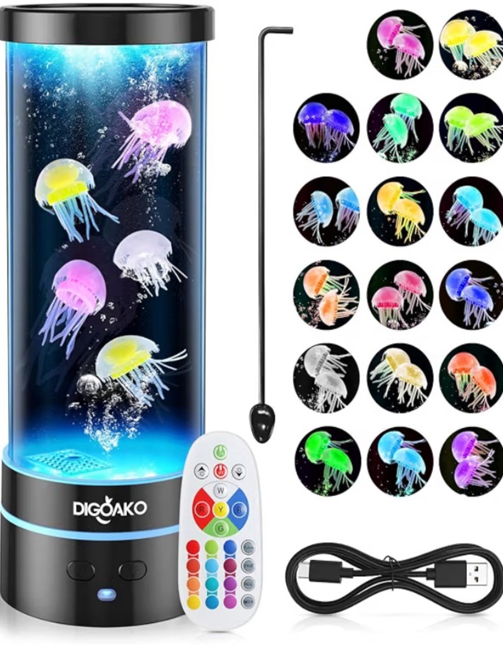 Jellyfish LED Mood Lamp Set of 2